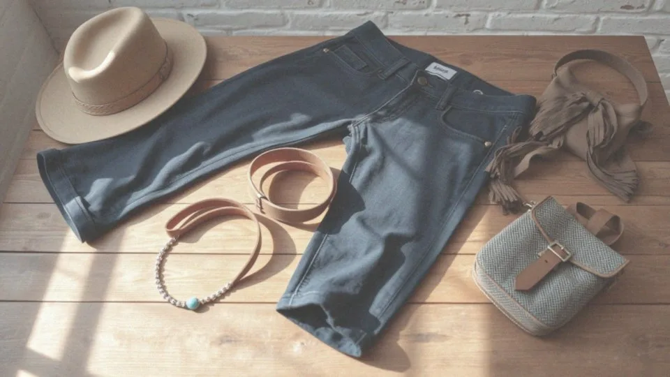 Jakie dodatki mogą wzbogacić outfit ze spodniami flare?