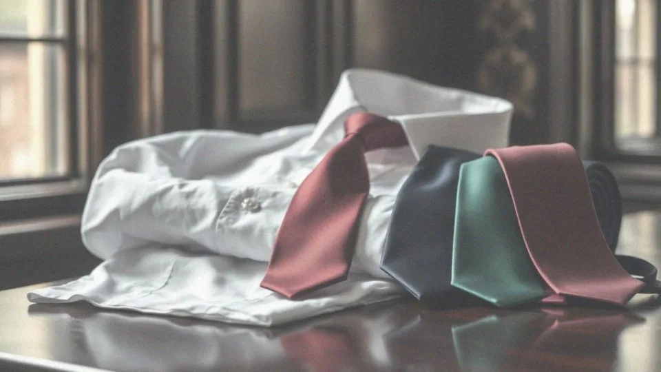 Jakie krawaty w kontrastowych kolorach są najlepsze do białej koszuli?