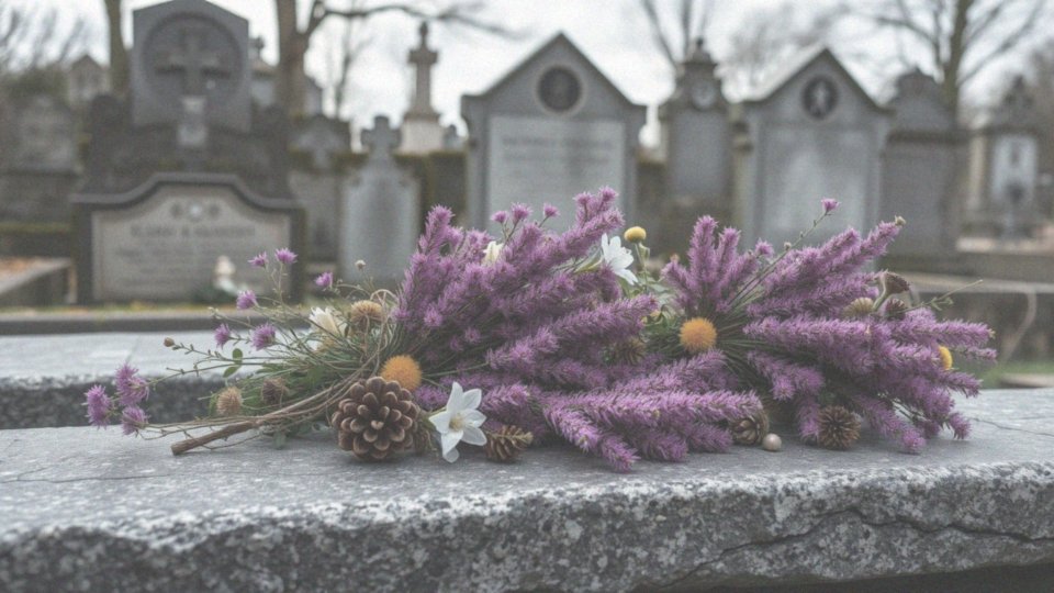 Jakie rodzaje kompozycji z wrzosów można stosować na cmentarz?