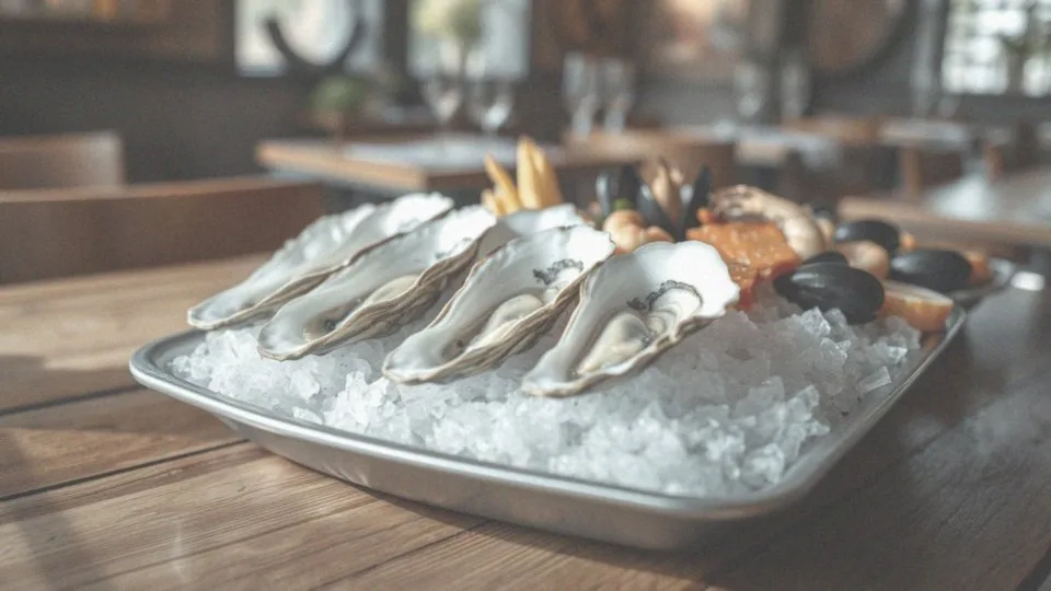 Jakie są ceny zestawów i talerzy owoców morza z ostrygami?