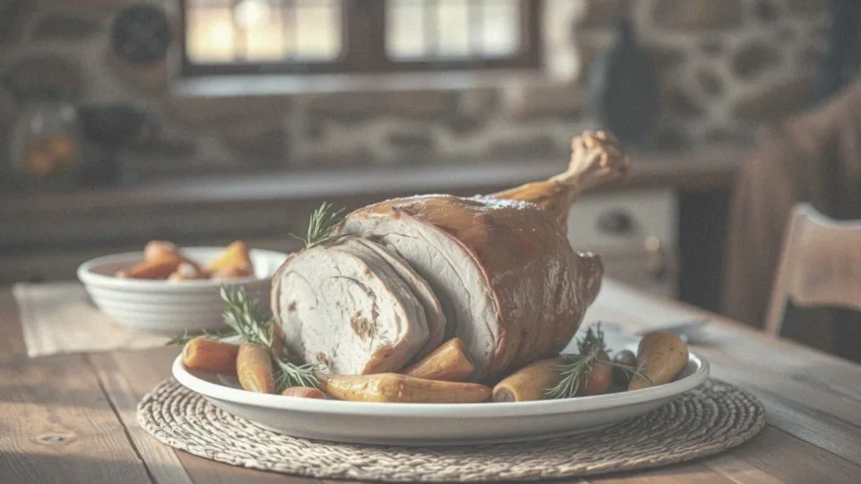 Jak podać pieczony udziec z indyka?