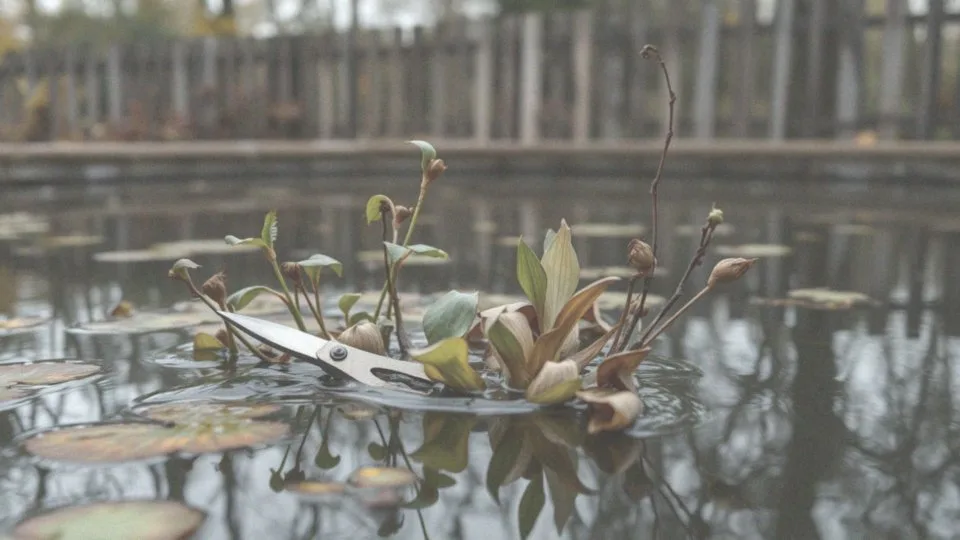 Jak przycinać rośliny wodne przed zimą?