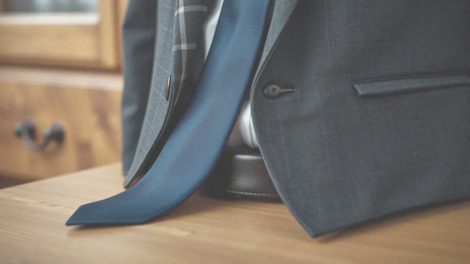 Jak długość i szerokość krawata wpływają na stylizację z garniturem w kratę?