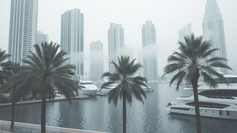 Jakie dni z opadami występują w lutym w Dubaju?