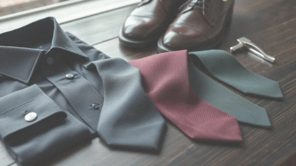Czy ciemny krawat jest najlepszym wyborem do granatowej koszuli?