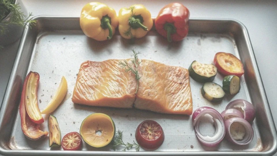 Ile czasu zajmuje przygotowanie pieczonego łososia z warzywami?
