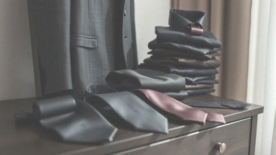 Jaki krawat dobrać do grafitowego garnituru z ciemnymi koszulami?