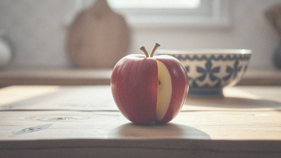 Ile kalorii ma jedna porcja jabłka ze skórką?