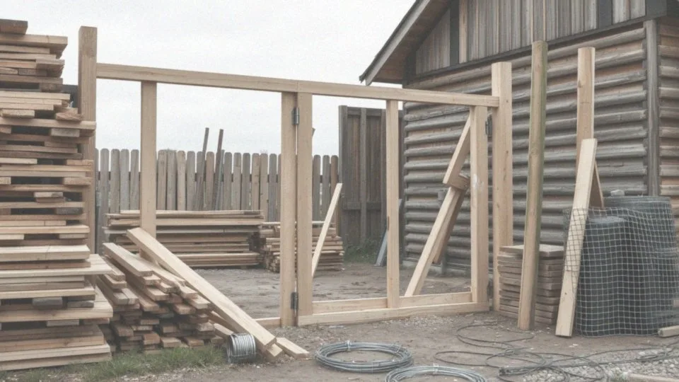 Jakie materiały są najlepiej używane do wykonania bramy tymczasowej?