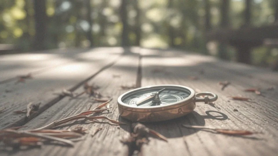 Jak ustawić kompas równolegle do horyzontu?