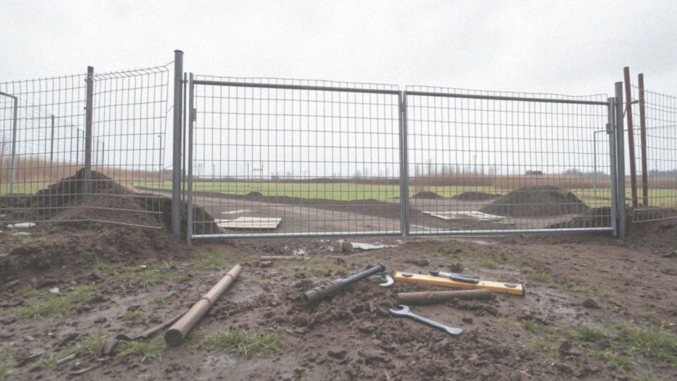 Jakie napotkane wyzwania mogą wystąpić podczas montażu bramy tymczasowej?