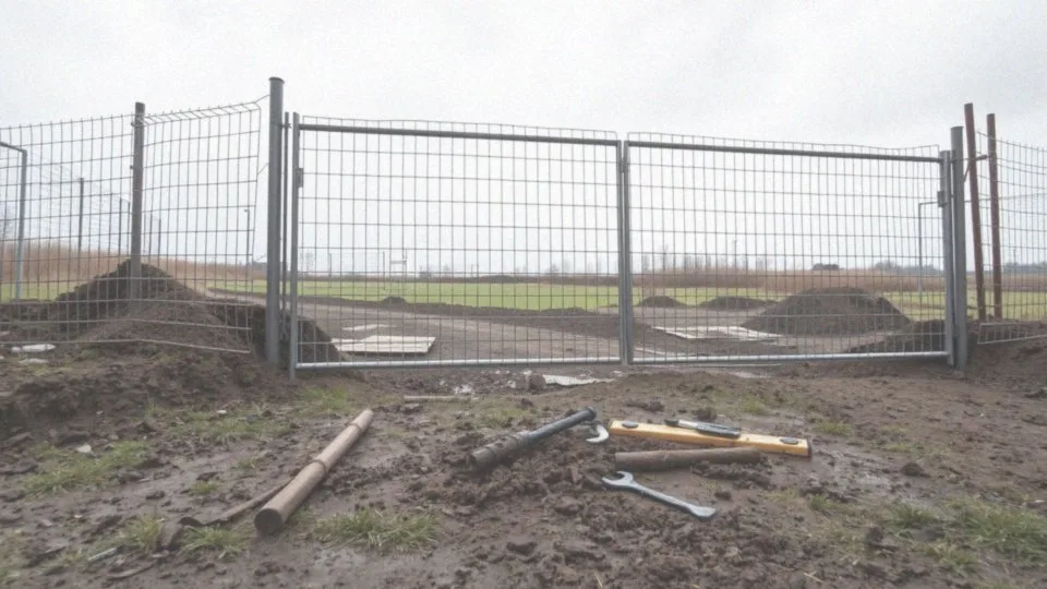 Jakie napotkane wyzwania mogą wystąpić podczas montażu bramy tymczasowej?