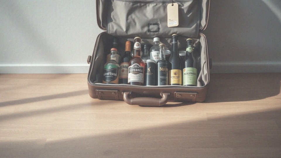 Ile alkoholu można przewieźć samolotem? Zasady i limity